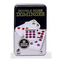 Cover art for Double 9 Color Dot Dominoes In Collectors Tin (Styles Will vary)
