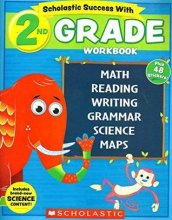 Cover art for NEW 2018 Edition Scholastic - 2nd Grade Workbook with Motivational Stickers