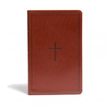 Cover art for KJV Ultrathin Reference Bible, Brown LeatherTouch, Red Letter, Easy-to-Carry, Smythe Sewn, Full-Color Maps, Double Column, Cross References, Concordance, Ribbon Markers