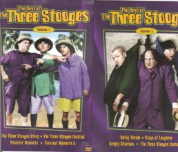 Cover art for The Three Stooges , Best of , Volumes 1 & 2