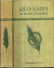 Cover art for 1898 QUO VADIS by Henryk Sienkiewicz