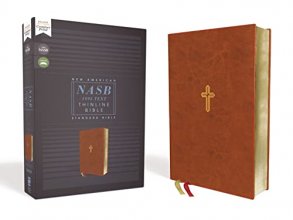 Cover art for NASB, Thinline Bible, Leathersoft, Brown, Red Letter, 1995 Text, Comfort Print