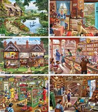 Cover art for White Mountain Puzzles 6-in-1 Steve Crisp Collection - 3600 Piece Jigsaw Puzzle
