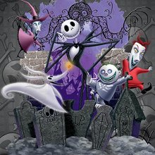 Cover art for Ceaco - Disney - Nightmare Before Christmas - Nightmare Antics - Oversized 300 Piece Jigsaw Puzzle