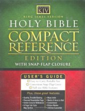 Cover art for Holy Bible Compact Reference King James Version With Snap-flap Closing (344S) Black