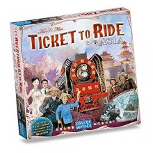 Cover art for Ticket to Ride Asia Board Game EXPANSION | Family Board Game | Board Game for Adults and Family | Train Game | Ages 8+ | For 2 to 6 players | Average Playtime 30-60 minutes | Made by Days of Wonder