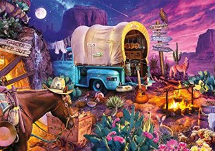 Cover art for Buffalo Games - Wild West Camp - 300 Large Piece Jigsaw Puzzle