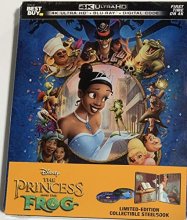 Cover art for The Princess and the Frog (Steelbook) [4K UHD + Blu-ray + Digital] - Limited edition