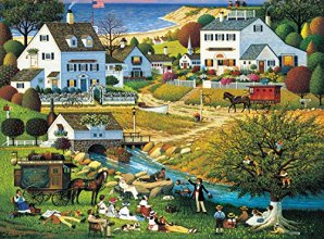 Cover art for Buffalo Games - Charles Wysocki - Hound of the Baskervilles - 1000 Piece Jigsaw Puzzle