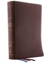 Cover art for The NKJV, Open Bible, Genuine Leather, Brown, Red Letter, Comfort Print: Complete Reference System