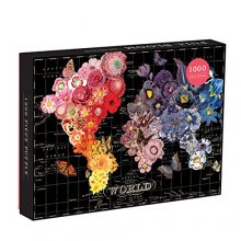 Cover art for Galison Full Bloom World Map Puzzle, Multicolor, 1 EA