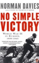 Cover art for No Simple Victory: World War II in Europe, 1939-1945