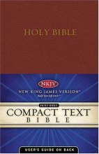 Cover art for Nelson Compact Text Bible: New King James Version, Burgundy, Bonded Leather