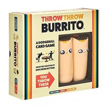 Cover art for Throw Throw Burrito by Exploding Kittens - A Dodgeball Card Game - Family-Friendly Party Games - Card Games for Adults, Teens & Kids - 2-6 Players