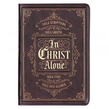 Cover art for In Christ Alone Prayer Journal, Brown Faux Leather