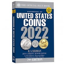 Cover art for The Official Blue Book Handbook of United States Coins 2022 (Handbook of United States Coins (Blue Book))