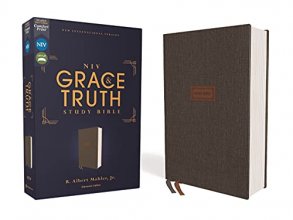 Cover art for NIV, The Grace and Truth Study Bible, Cloth over Board, Gray, Red Letter, Comfort Print