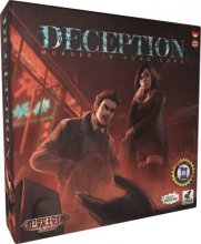Cover art for Grey Fox Games Deception: Murder in Hong Kong Board Game, Fast Pace Murder Mystery, 20 min, 4-12 Players, Age 14+ ...Who Among You Can See Through The Lies or is Capable of Not Getting Caught