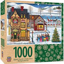 Cover art for MasterPieces Holiday 1000 Puzzles Collection - Main Street Carolers 1000 Piece Jigsaw Puzzle
