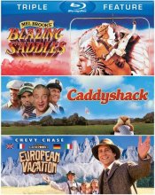 Cover art for Blazing Saddles / Caddyshack / National Lampoon's European Vacation (Triple Feature) [Blu-ray]