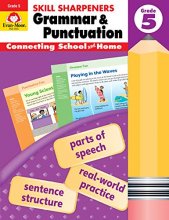 Cover art for Evan-Moor Skill Sharpeners Grammar and Punctuation Grade 5, Full-Color Activity Book - Supplemental Homeschool Workbook