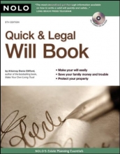 Cover art for Quick & Legal Will Book