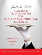 Cover art for Just-in-Time Algebra and Trigonometry for Early Transcendentals Calculus