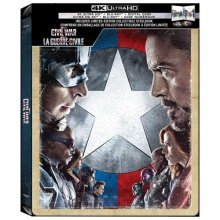 Cover art for Captain America: Civil War Limited Edition Collectible Steelbook (4K Ultra+Blu-Ray+Digital)