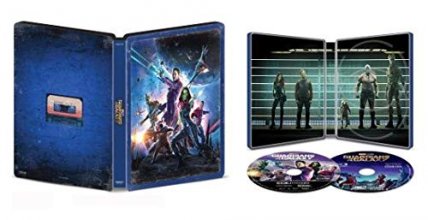 Cover art for Guardians of the Galaxy 4K Limited Edition Collectible Steelbook; 4K + Blu Ray + Digital