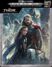 Cover art for Thor: Dark World 4K Limited Edition Steelbook (4K Ultra/Blu-Ray/Digital)