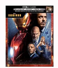 Cover art for Iron Man (Limited Edition Steelbook) [4K Ultra HD + Blu-ray + Digital HD]