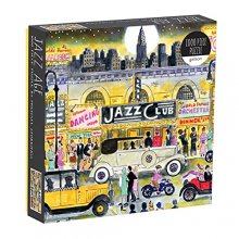 Cover art for Galison Michael Storrings Jazz Age 1000 Piece Puzzle from 20”x20” Jigsaw Puzzle, Beautifully Illustrated Design, Fun & Challenging Activity The Whole Family Can Enjoy, Great Gift Idea