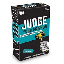 Cover art for Judge Your Friends, The Hilarious Party Game of Hidden Secrets and Scenarios, Perfect for Party Game Night with Friends Ages 18 and Up, for 2 or More Players from University Games