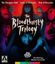 Cover art for The Bloodthirsty Trilogy (The Vampire Doll, Lake of Dracula, and Evil of Dracula) (2-Disc Special Edition) [Blu-ray]