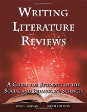 Cover art for Writing Literature Reviews: A Guide for Students of the Social and Behavioral Sciences