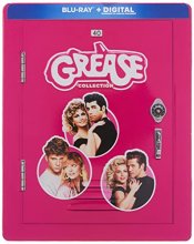 Cover art for Grease / Grease 2 / Grease Live! (The Grease Collection - 40th Anniversary Edition) (Steelbook) (Blu-ray)