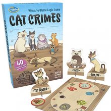 Cover art for ThinkFun Cat Crimes Brain Game and Brainteaser for Boys and Girls Age 8 and Up - A Smart Game with a Fun Theme and Hilarious Artwork