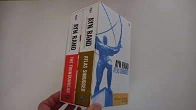 Cover art for Atlas Shrugged (50th Anniversary Edition) and the Fountainhead (Centennial Edition)