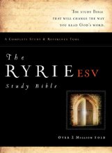 Cover art for The Ryrie ESV Study Bible Genuine Leather Black Red Letter (Ryrie Study Bible ESV Version)