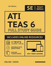 Cover art for ATI TEAS 6 Full Study Guide 3rd Edition 2021-2022: Includes online course with 5 practice tests, 100 video lessons, and 400 flashcards