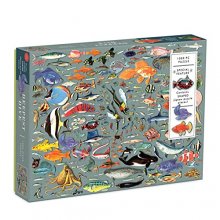 Cover art for Galison Deepest Dive Puzzle, 1,000 Pieces, 27” x 20” – Jigsaw Puzzle Featuring 20 Shaped Puzzle Pieces, Illustration by Ben Gilles – Thick, Sturdy Pieces, Challenging Family Activity, Great Gift Idea, Multicolor, 1000