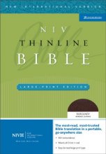 Cover art for NIV Thinline Bible, Large Print (New International Version)