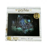 Cover art for Harry Potter The Magic of Hogwarts Castle Glow in Dark 550 Jigsaw Puzzle