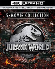Cover art for Jurassic World 5-Movie Collection (4K Ultra HD + Blu-ray + Digital) [4K UHD]