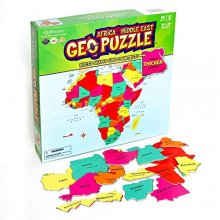 Cover art for GeoToys — GeoPuzzle Africa and the Middle East — Educational Kid Toys for Boys and Girls, 65 Piece Geography Jigsaw Puzzle, Jumbo Size Kids Puzzle — Ages 4 and up