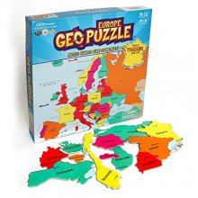 Cover art for GeoToys — GeoPuzzle Europe — Educational Kid Toys for Boys and Girls, 58 Piece Geography Jigsaw Puzzle, Jumbo Size Kids Puzzle — Ages 4 and up