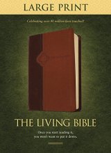 Cover art for The Living Bible Large Print Edition, TuTone (LeatherLike, Brown/Tan)