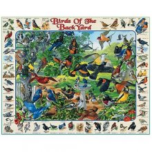 Cover art for White Mountain Puzzles Birds of the Backyard - 1000 Piece Jigsaw Puzzle