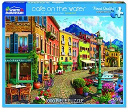 Cover art for White Mountain Puzzles Café on The Water - 1000 Piece Jigsaw Puzzle