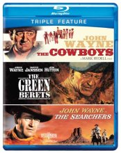 Cover art for The Cowboys / The Green Berets / The Searchers (BD) (3FE) [Blu-ray]